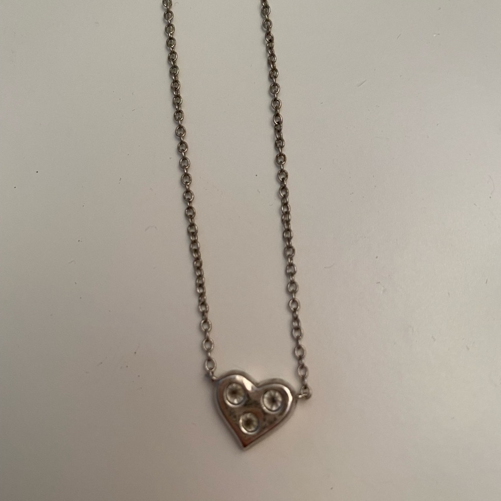 Heart rhinestone necklace - Picture 4 of 7